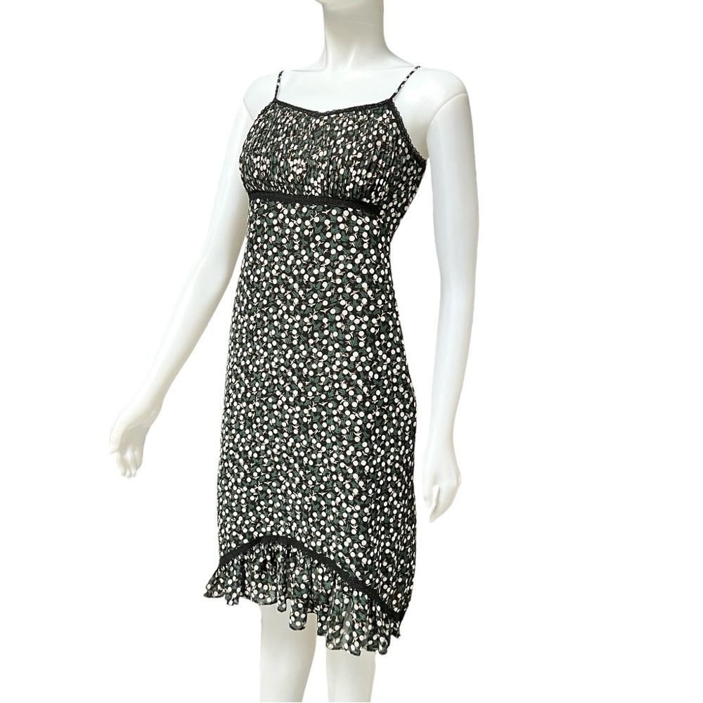 Boanna Giornata Babydoll Dress Polka Dot Birds Chemise Coquette‎ Whimsy Goth Y2K